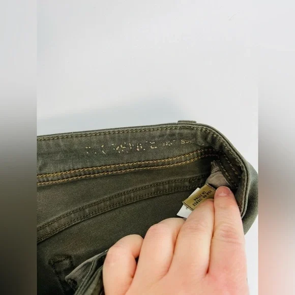 DL1961 Women’s Florence Insta Sculpt Skinny Jeans In Safari Army Green - Picture 4 of 8